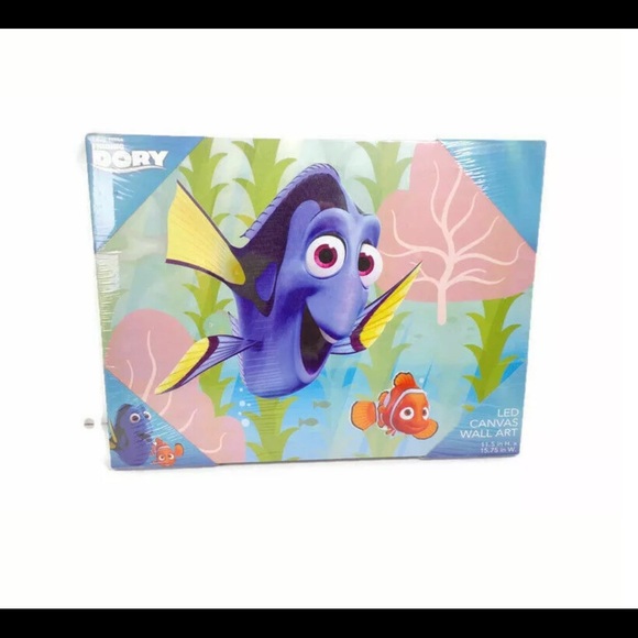 NWT Disney Finding Dory LED Canvas Wall Art